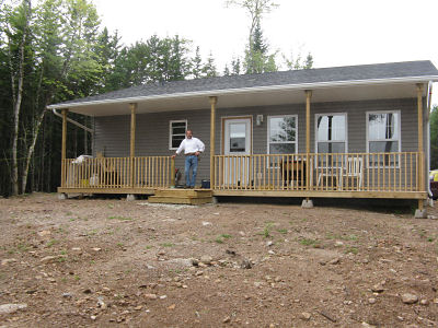 Cottage under construction